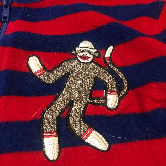 Nick & Nora sock monkey onesie pajama - Picture 4 of 6